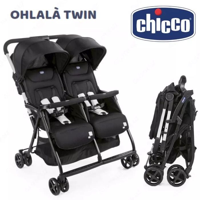 Juda qulay Egizaklar kolyaskasi- Chicco OHLALÀ TWIN