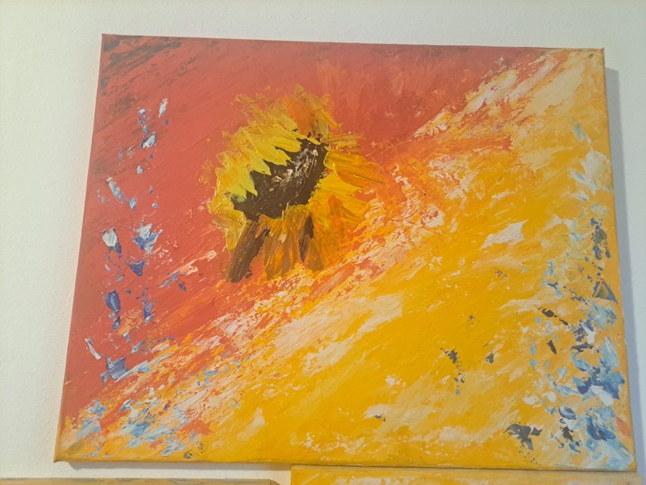 Tablou ulei "floarea soarelui"