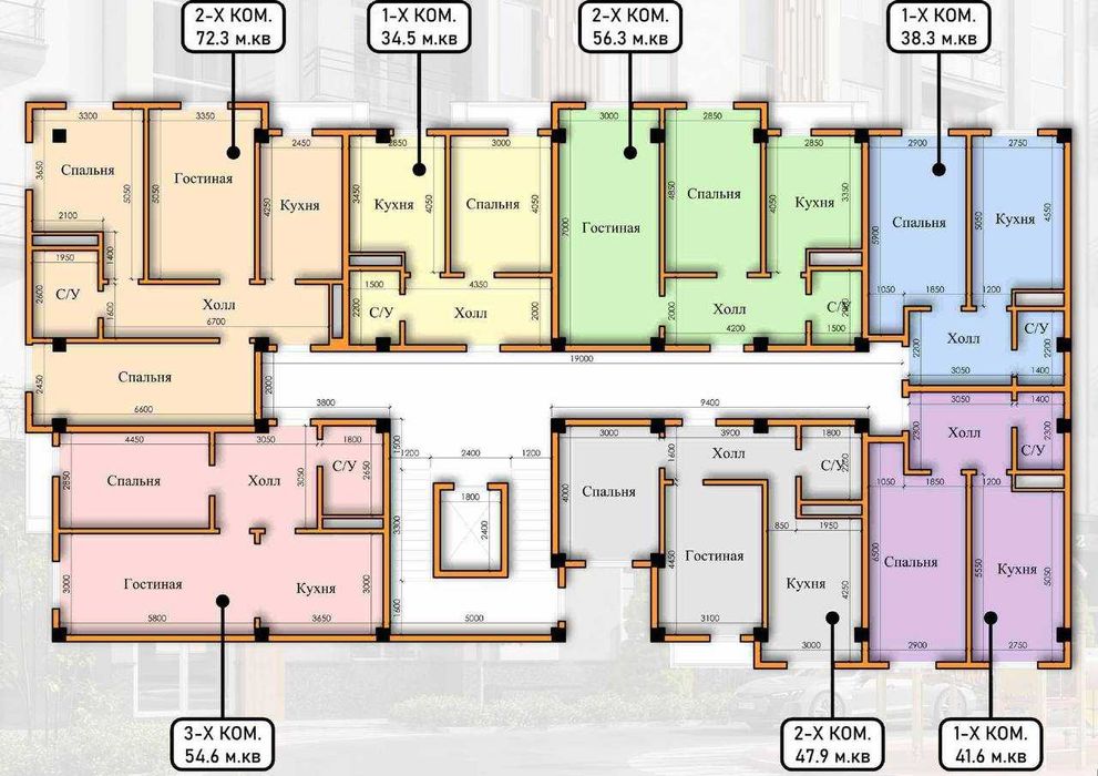 Янги квартиралар акцияда: 1-2-3 хонали квартира квадратига 550 дол