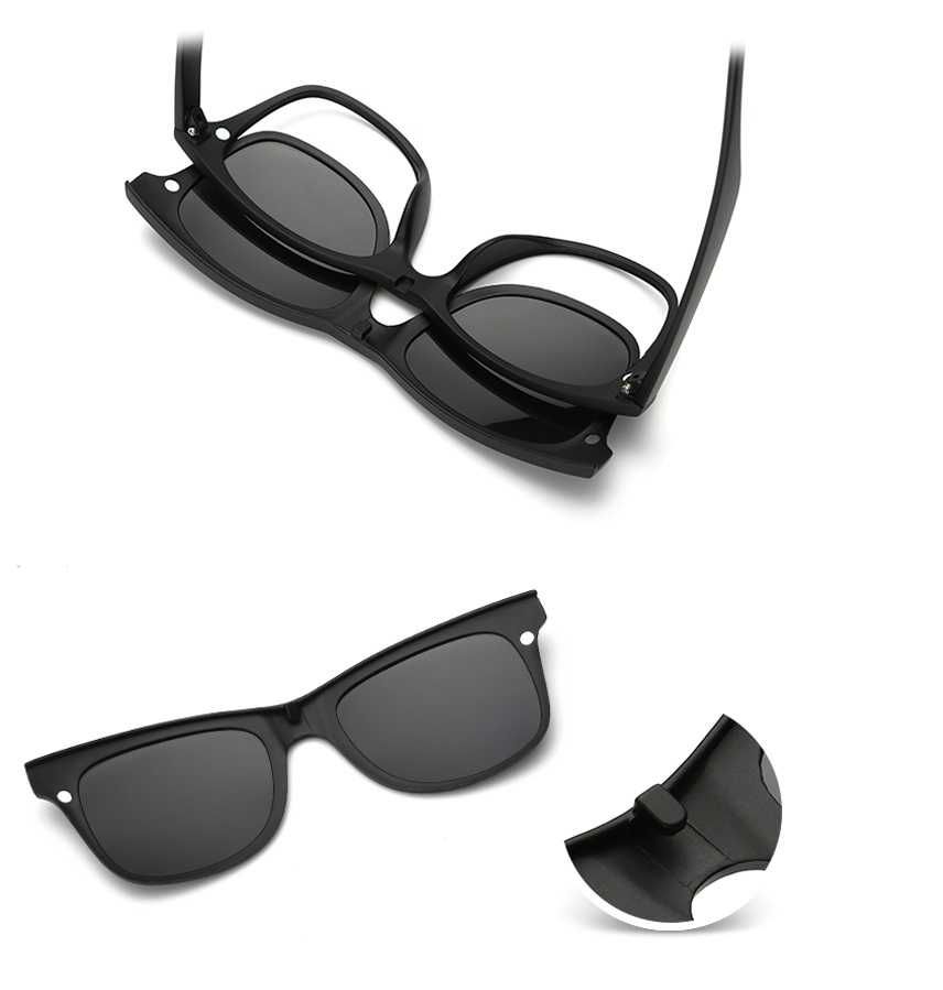 Ochelari cu clip-on magnetic / Polarizati 5 in 1- 2 MODELE