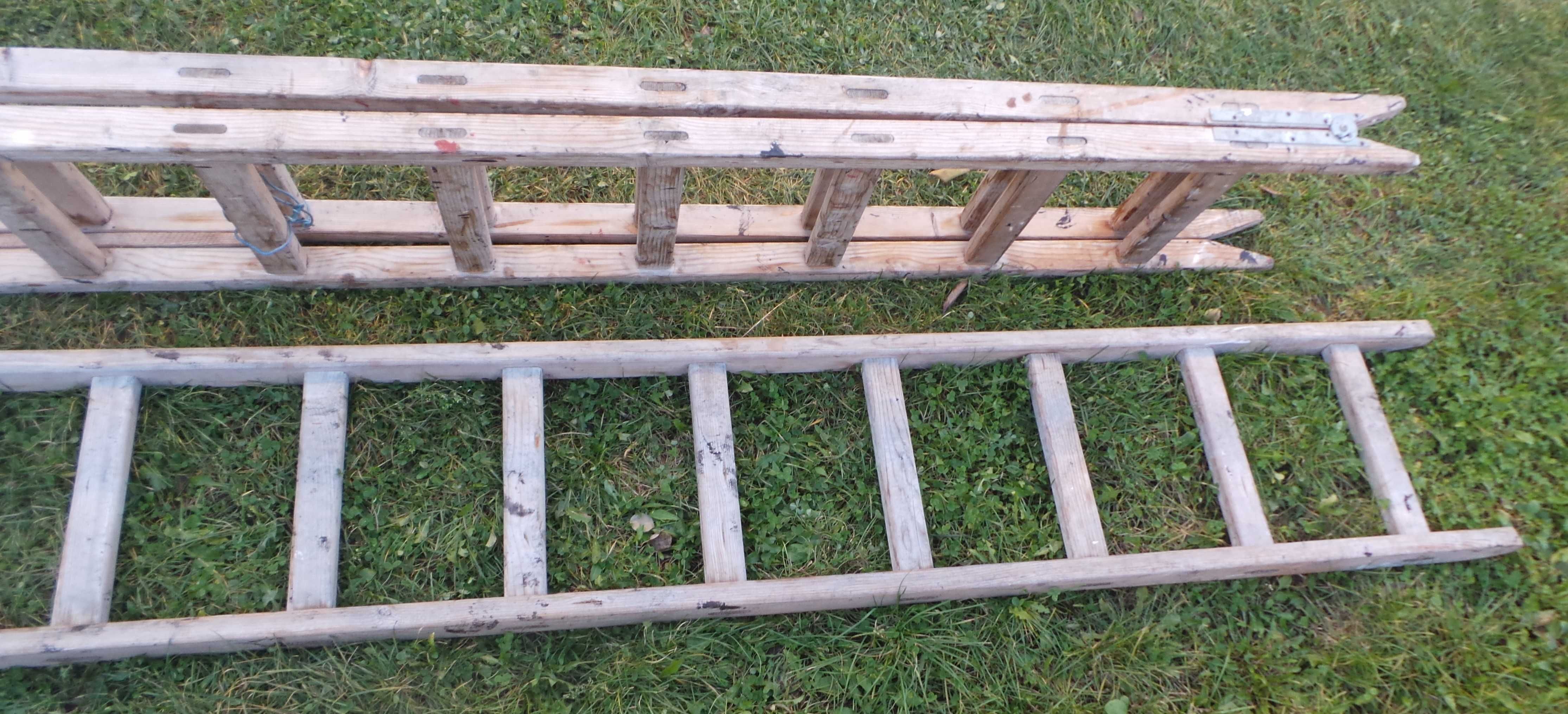 Set doua scari din lemn (simpla 1x11 trepte si dubla 2x8 trepte)