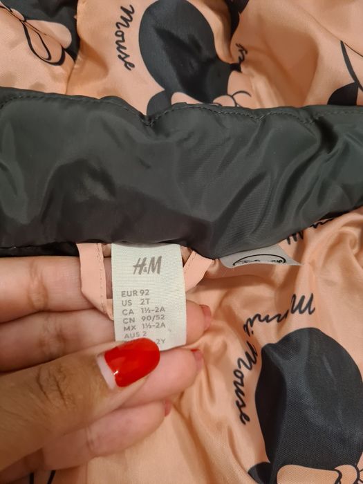 Vand geaca Minnie 92 cm  1 an jum-2 ani