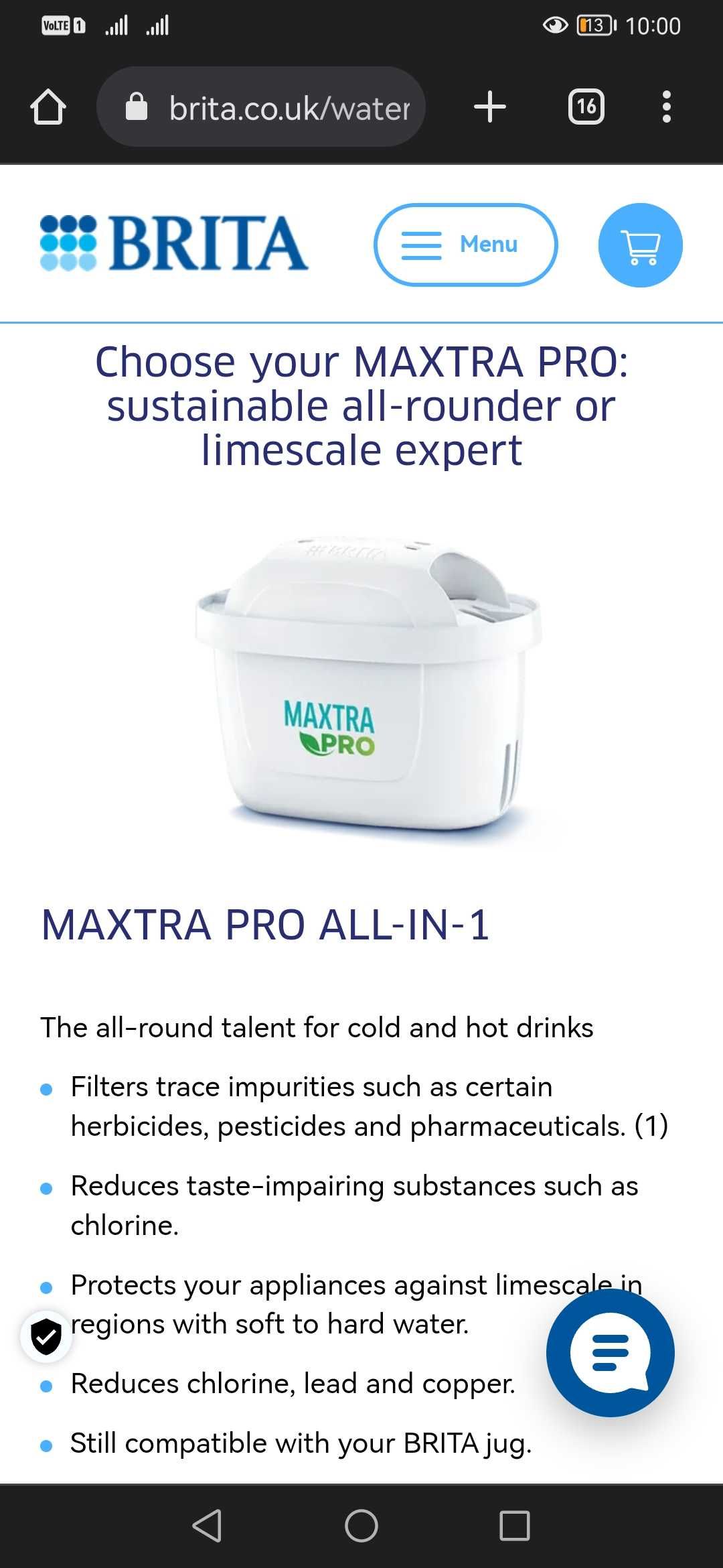 Оригинал Филтри Brita Maxtra Pro за Брита Макстра и кани Аквафор