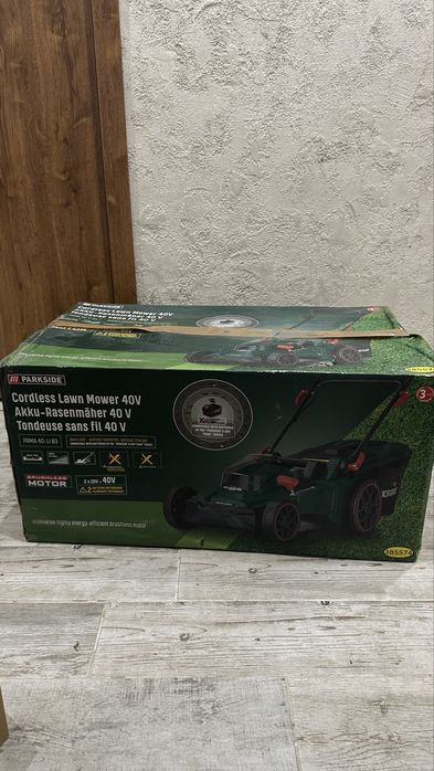 НОВА! Акумулаторна косачка Parkside PRMA 40‑Li B3 – 40V Brushless