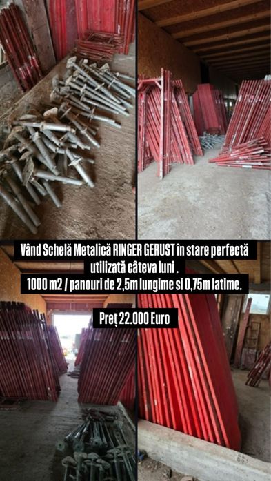 Vând Schelă Metalică 1.000 m2 RINGER GERUST