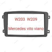 Рамка за мултимедия 7 инча Mercedes W203 W209 vito viano android 2 дин
