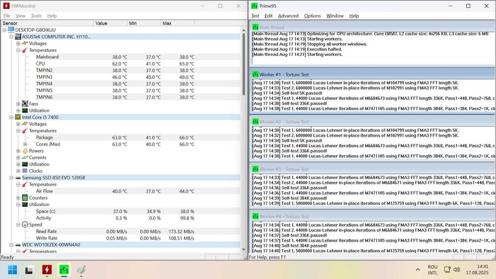 PC Gaming i5-7400 GTX 1050Ti + Monitor 24" + WiFi