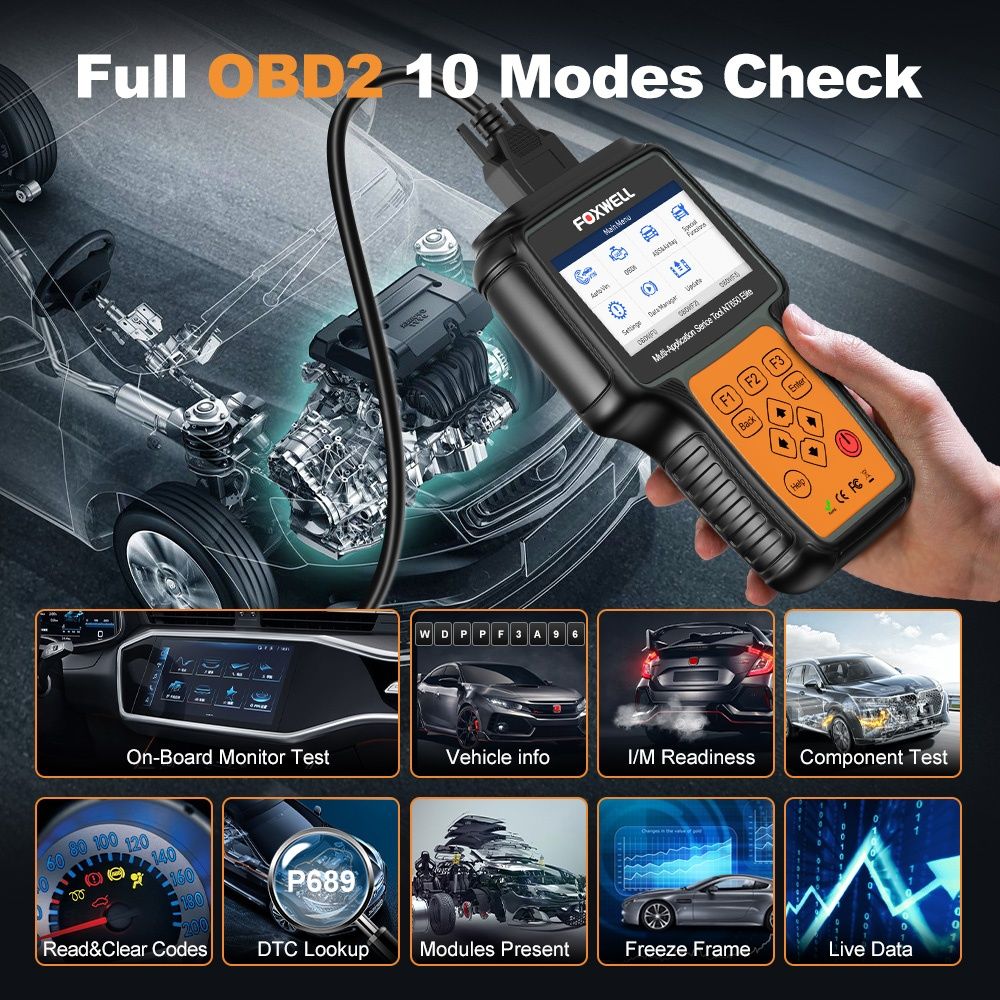 Диагностика за автомобили FOXWELL NT650 elite, OBDII/EOBD