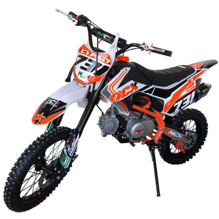 Motocicleta cross NCX Vyper25 17/14" 125cc 4T benzina alb/portocaliu