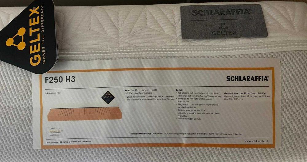 Vand saltea SCHLARAFFIA F250 100 x 200cm