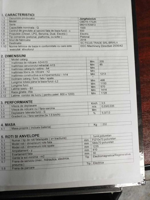 Pers jurid vinde transpaleta electricA AMEISE producator JUNGHEINRICH