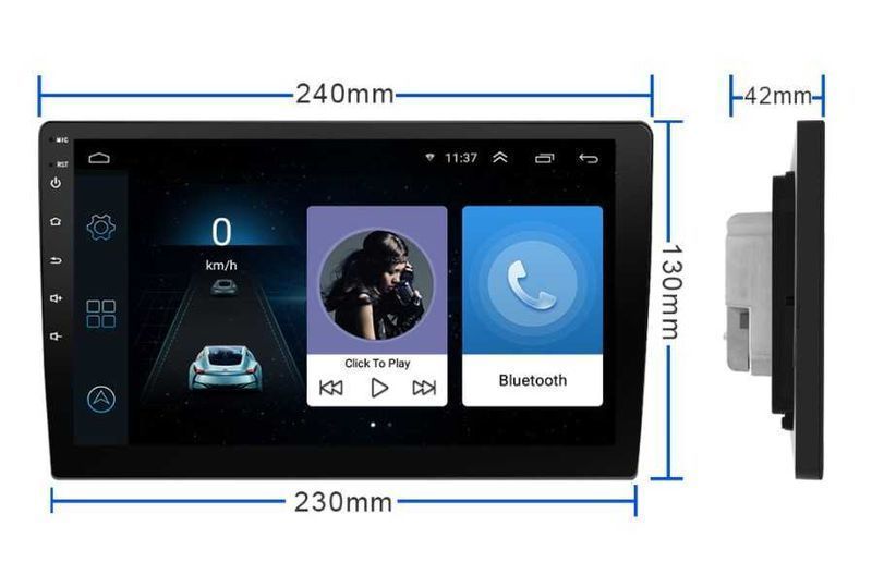 10 инчова универсална навигация Android  WI-FI БЛУТУТ, 10101+410+313
