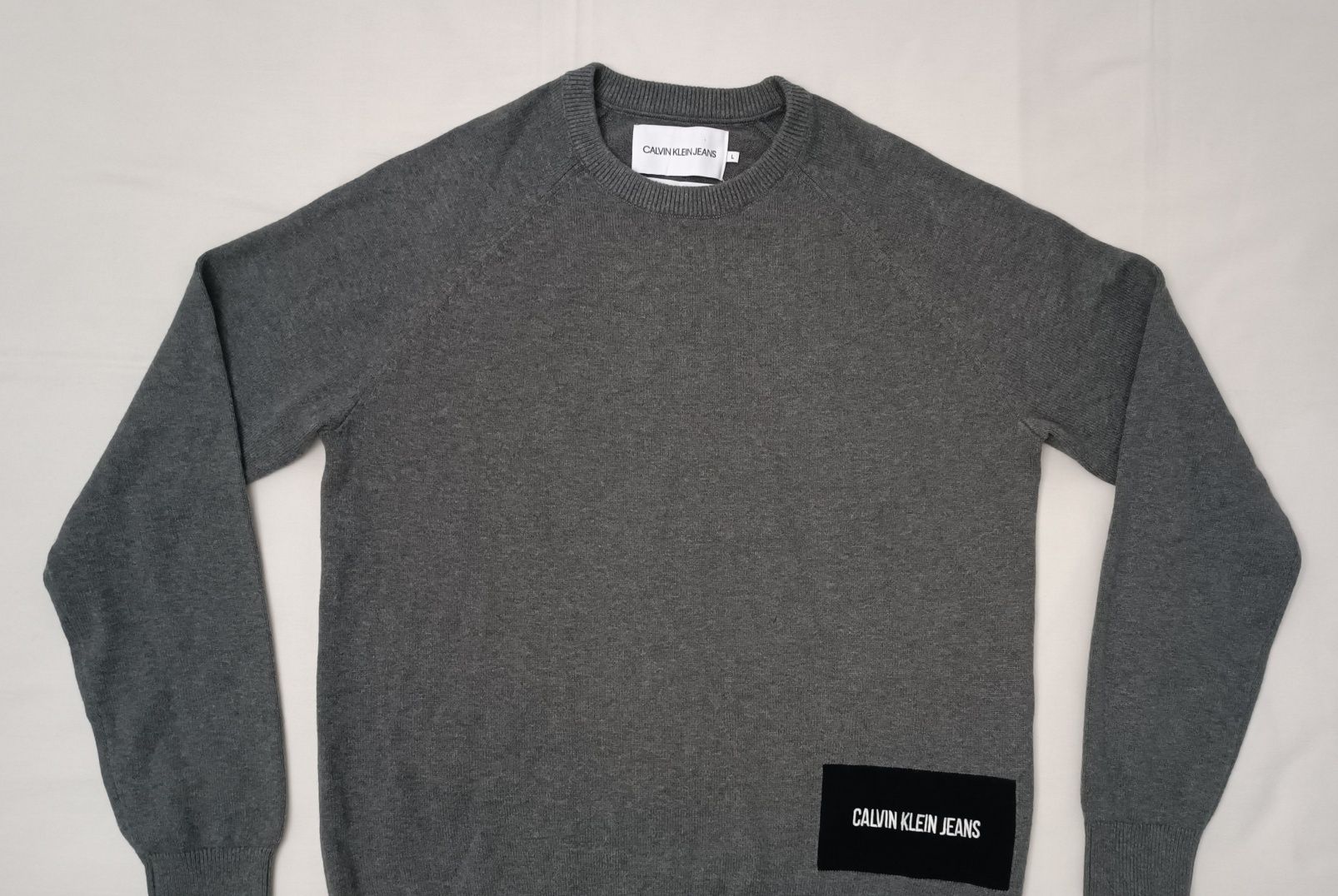 Calvin Klein Jeans Wool Pullover оригинален пуловер L вълнен памук