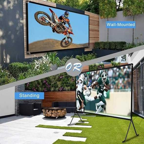 Ecran de proiecție (150 inci), ecran de proiecție cu suport 16:9 HD