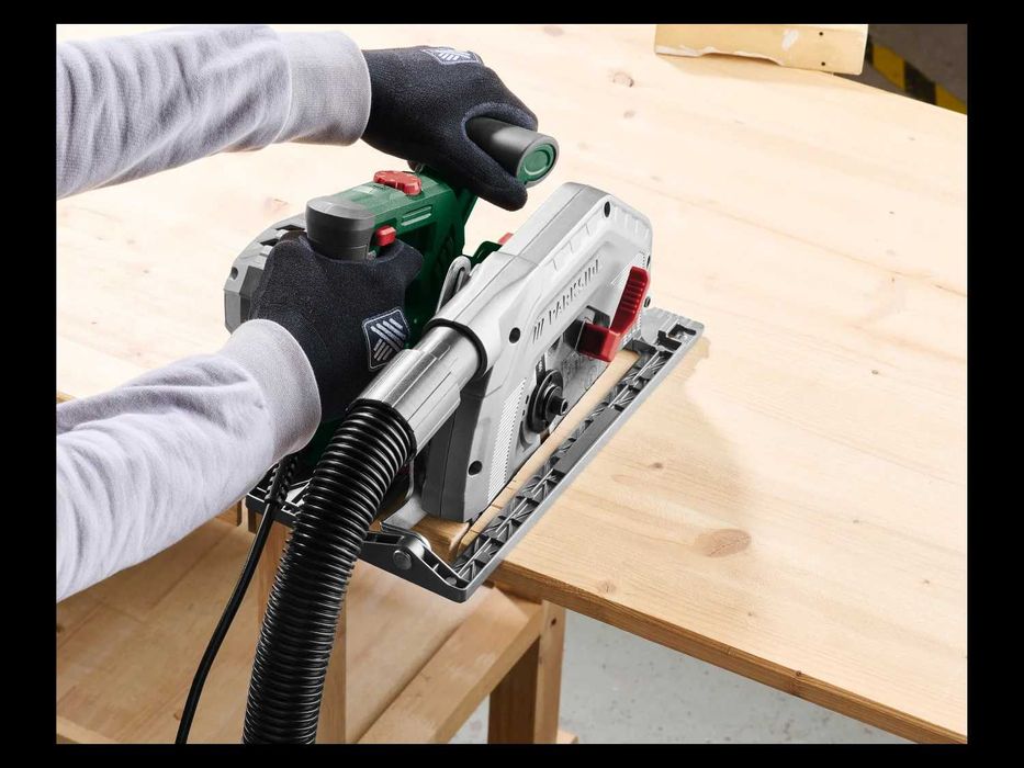 Електрически Ръчен Циркуляр Parkside 1350W 2бр. Диск за рязане