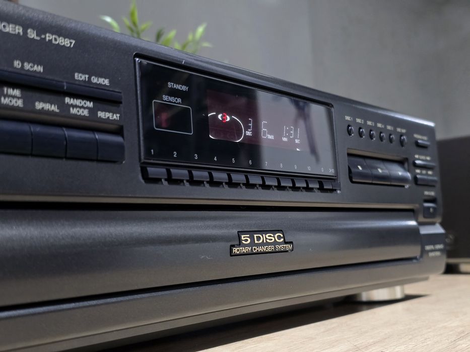 Cd player TECHNICS SL-PD887, 5 disc changer, magazie 5 cd-uri