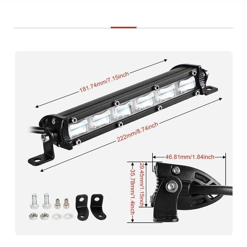 LED БАР - 30W - 18 СМ за ATV, SUV, офроуд, 4x4, камиони, джипове