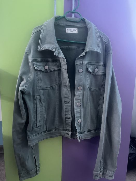 Зелено дънково яке