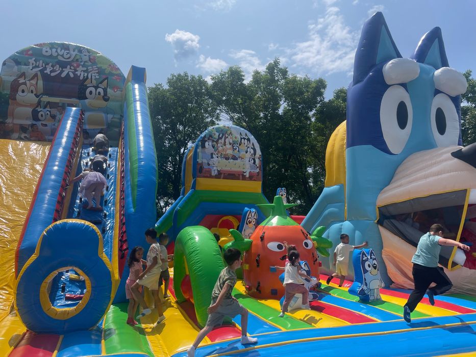 Надуваем батут уникат