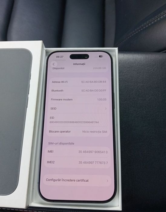 Vand Iphone 17 256gb