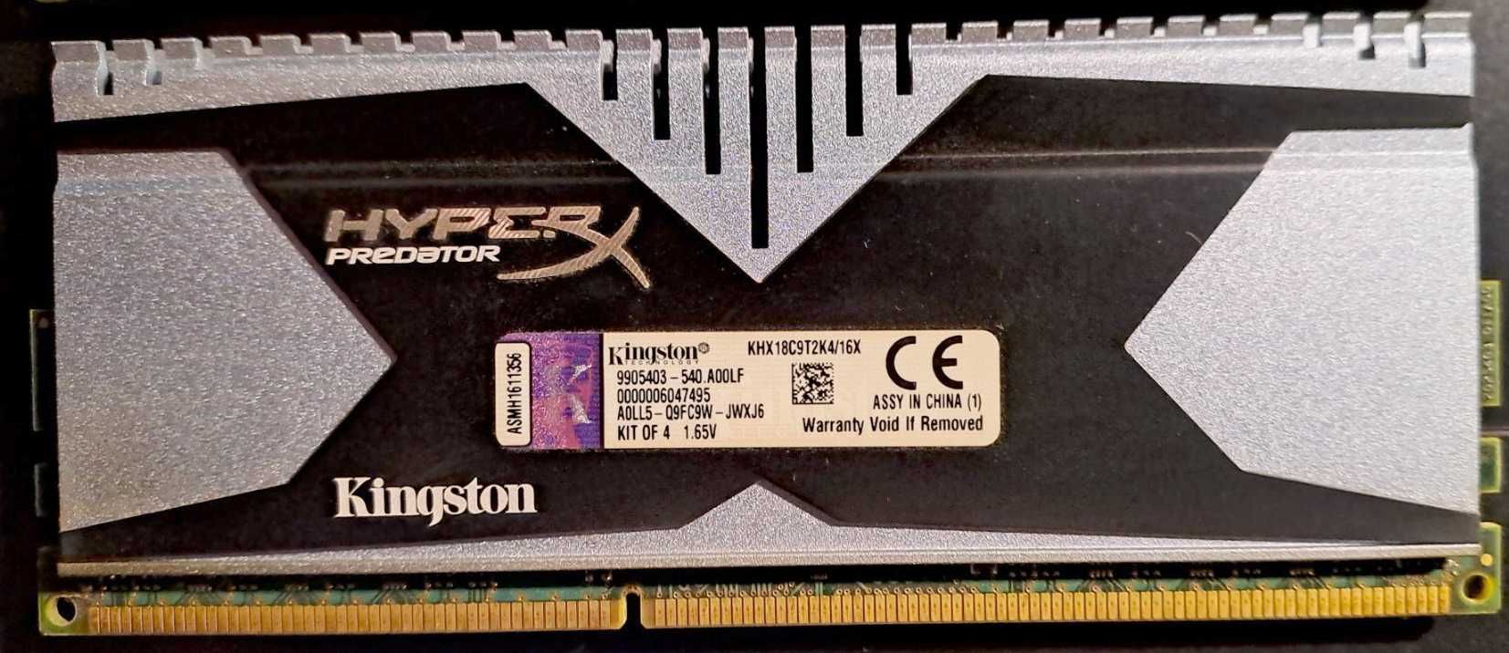 RAM Kingston HyperX Predator DDR3-1866 Quad-channel 16GB (4x4GB kit)