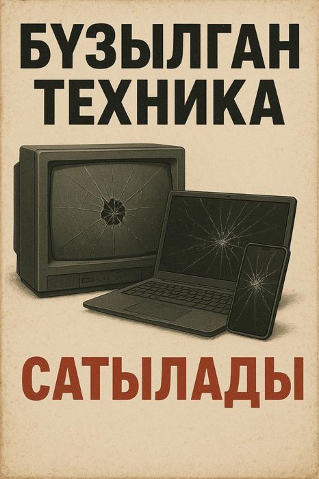 Істен шықан техникалар сатылады