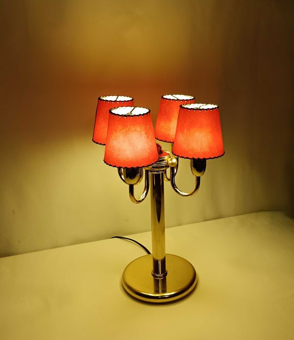 Veioza masa, candelabru, accent, Art Deco, alama, vintage