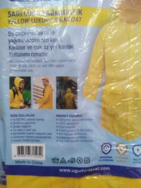 Жълт мъжки дъждобран
