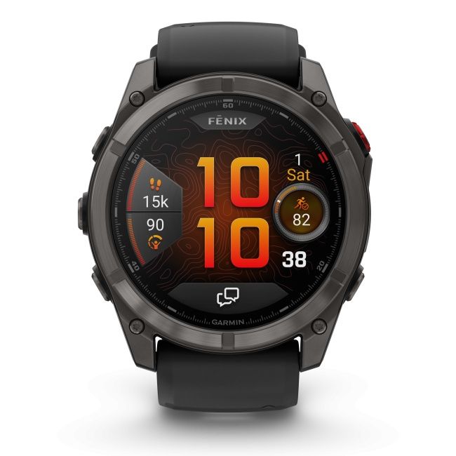 Garmin  Fenix 8 Pro 51mm AMOLED, LTE, 51mm, Sapphire, Titan