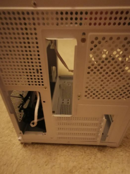 Carcasa Pro Gaming Ambra White, Cube Tower, M-ATX, fara sursa, 5x ARGB