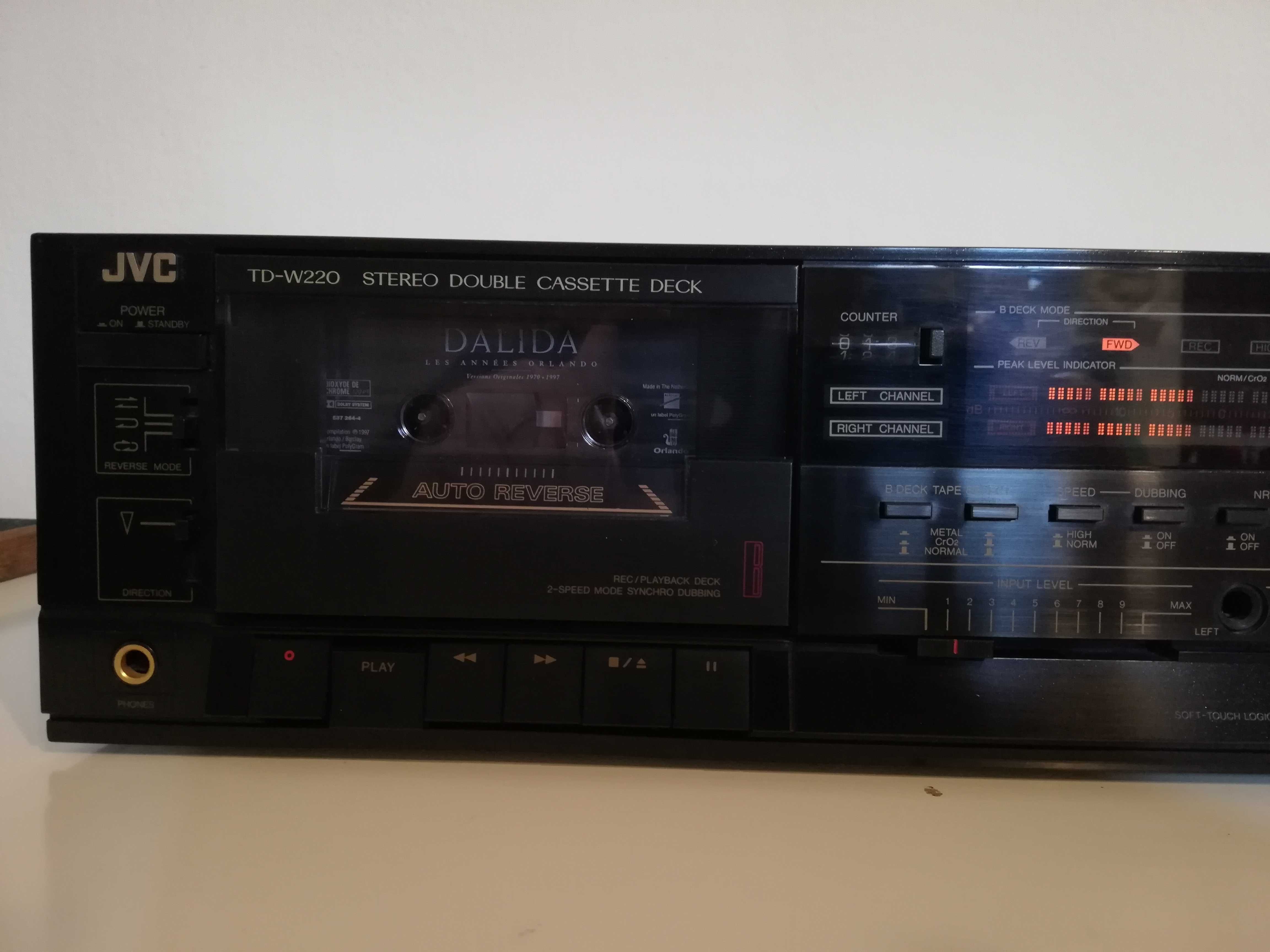 Stereo Casette Deck JVC model TS-W220 - Impecabil/Vintage/made Japan