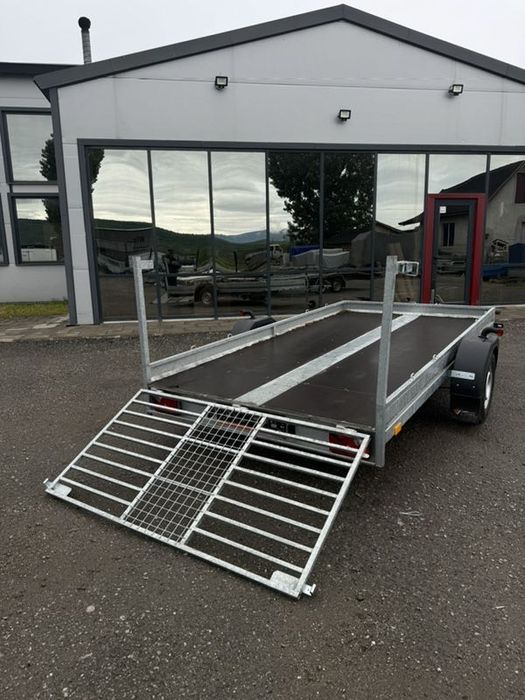 Niewiadow ATVQUADMOTO CU FRANA1300 kg Remorca transport ATV basculabila cu sistem de rnare 1300kg