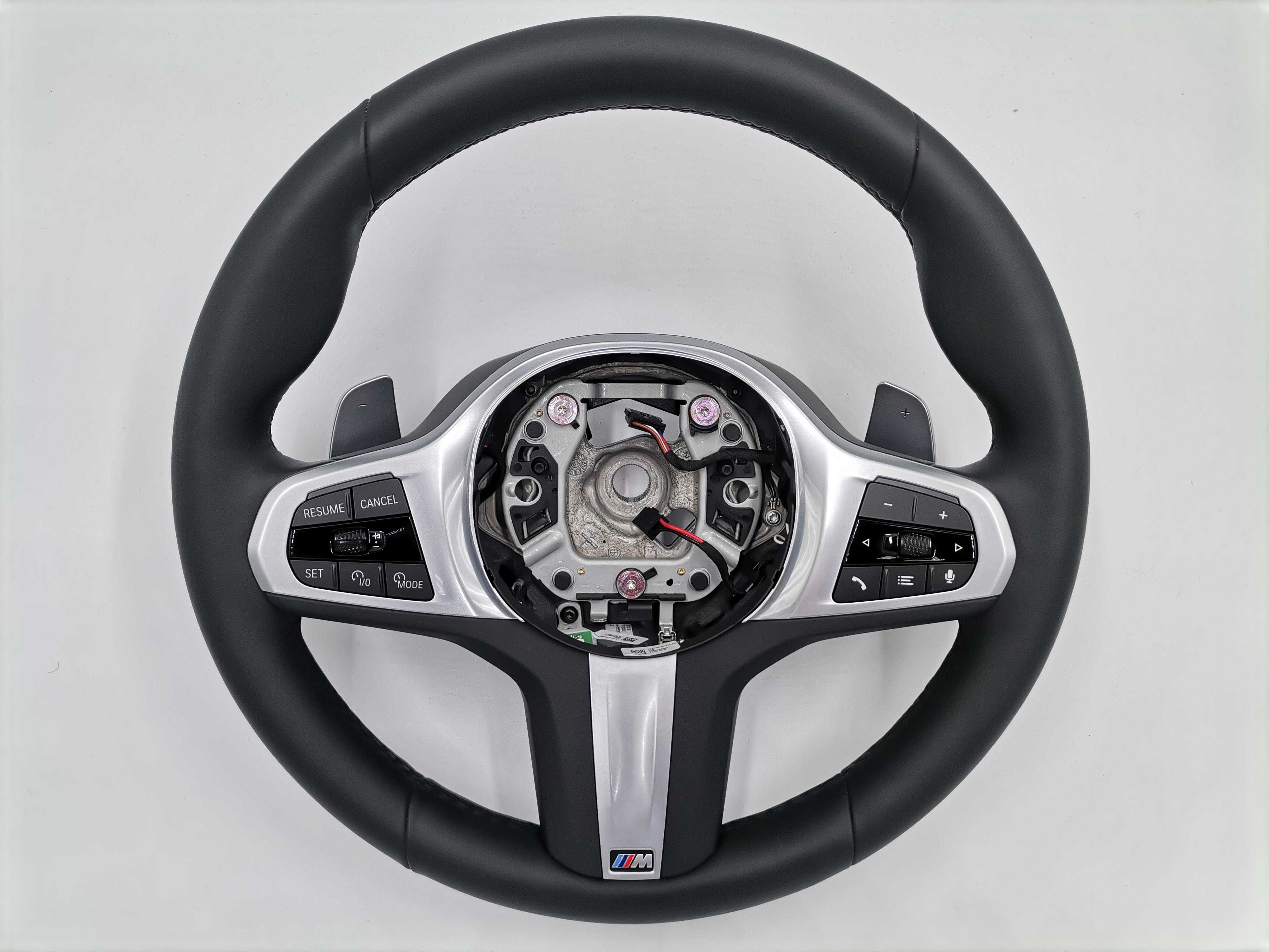 Нов M Sport Черен Кожен Волан BMW X5 G05 X6 G06 X7 G07 Facelift