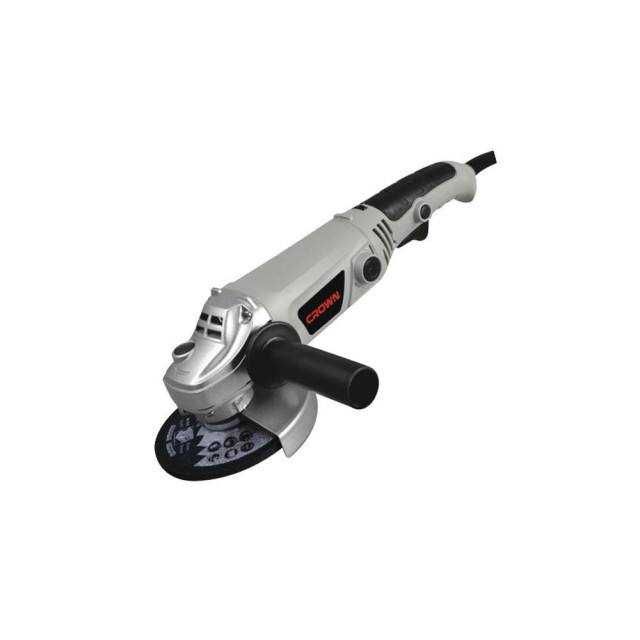 Болгарка CROWN CT13293 — 860 Вт, диск 115 мм, 11 000 об/мин