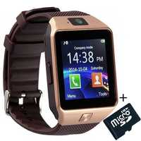 Smartwatch iUni DZ09 Plus, Camera 1.3MP, BT, Auriu + Card 8GB