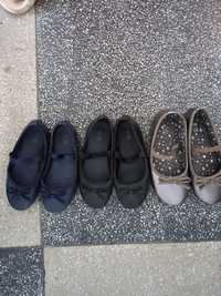 Pantofiori fetiță, cei negri și bleumarin sunt mărimea 29,ceilalți 30,