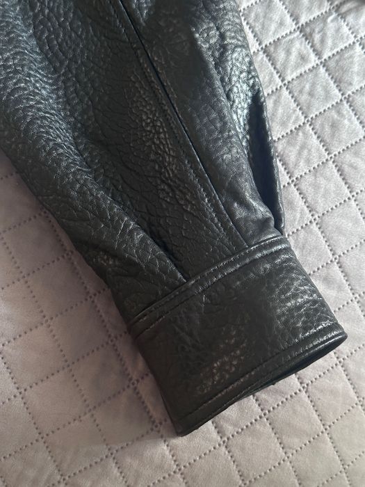 Кожено яке Zara вью стил Saint Laurent