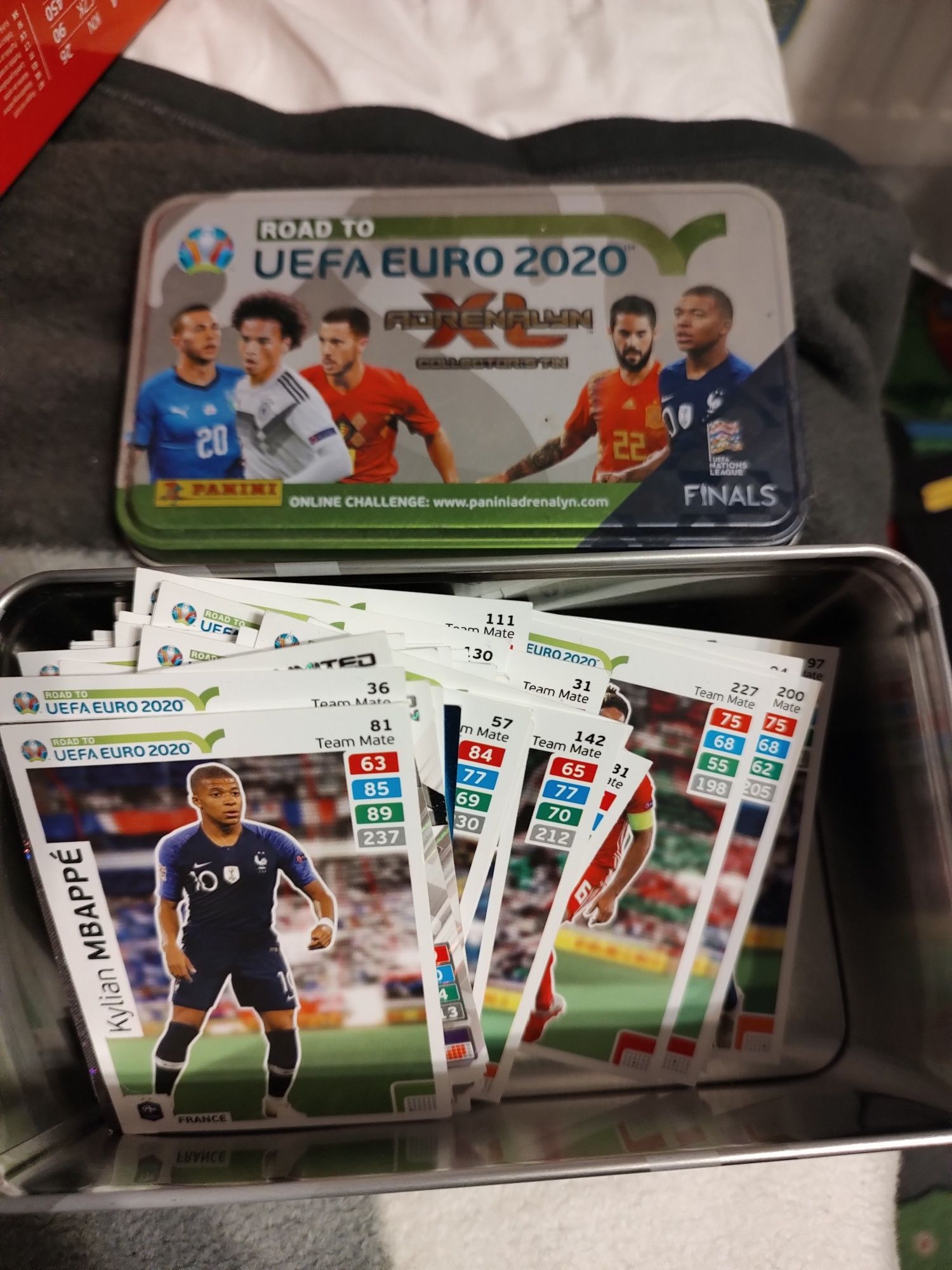 UEFA Euro  2020-cutie metalica plus 58 cartonase