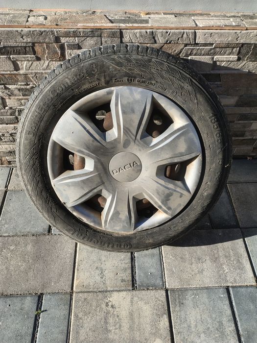 Janta 15, anvelopa Continental 185/65 R15 capac Dacia Logan