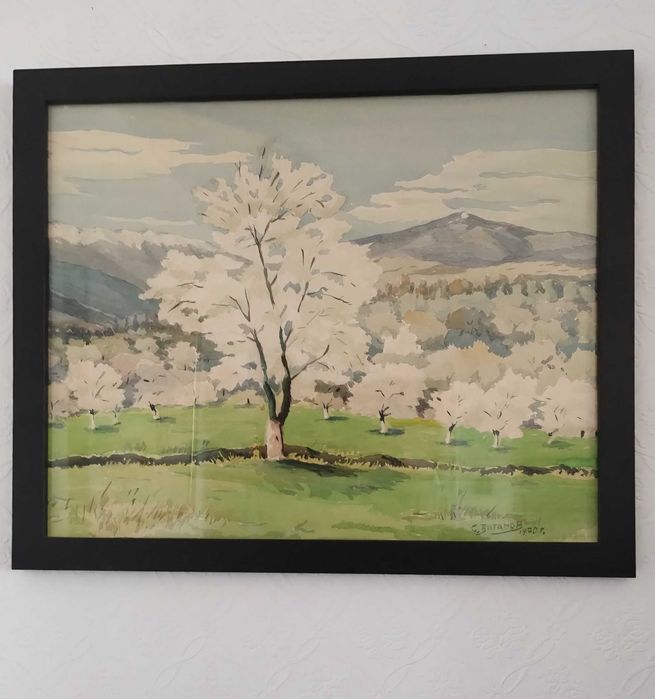 Картина-акварел 1970г