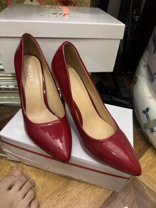 Туфли женские красные