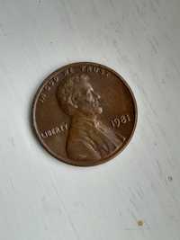 Монета -1 CENT 1981 година .