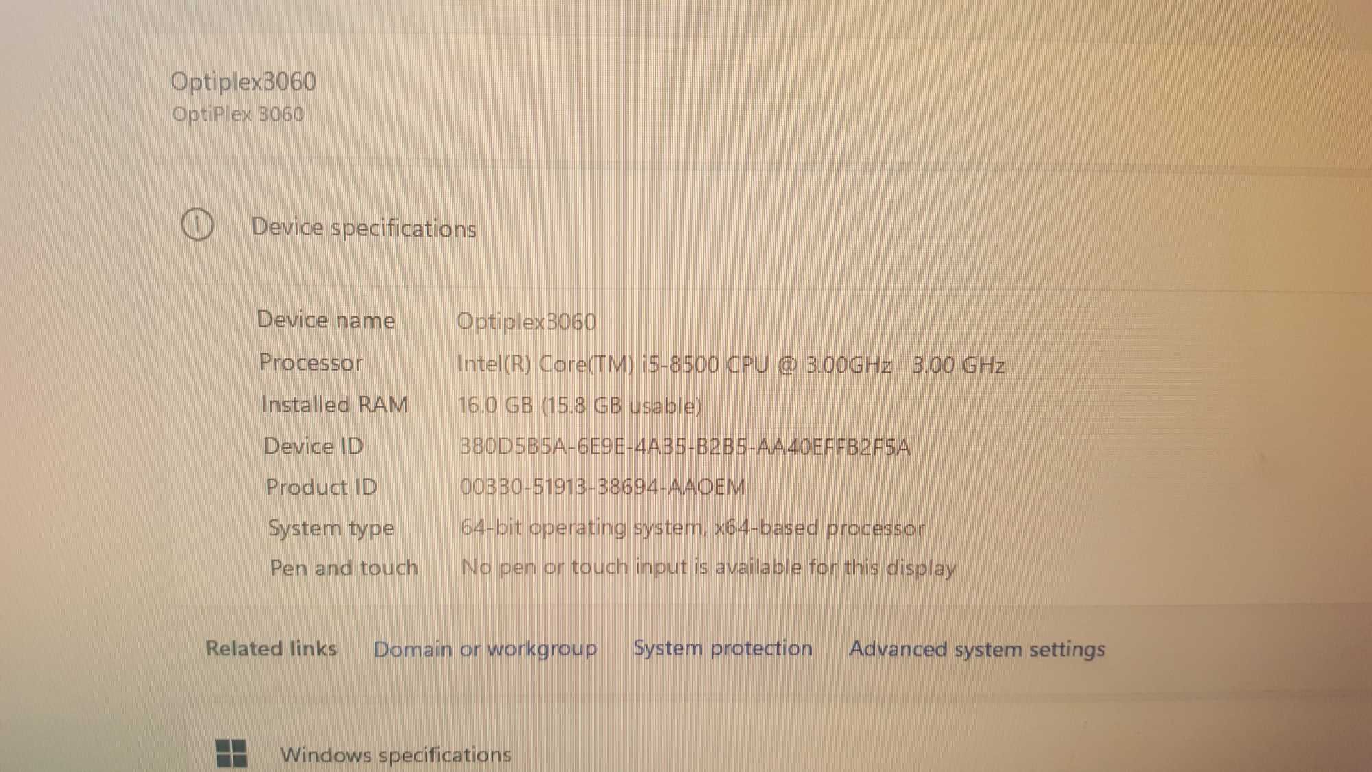 Dell OptiPlex 3060 SFF Win 11