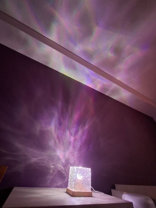 Lampă ambientală decorativă cu efect de apă / aurora boreală