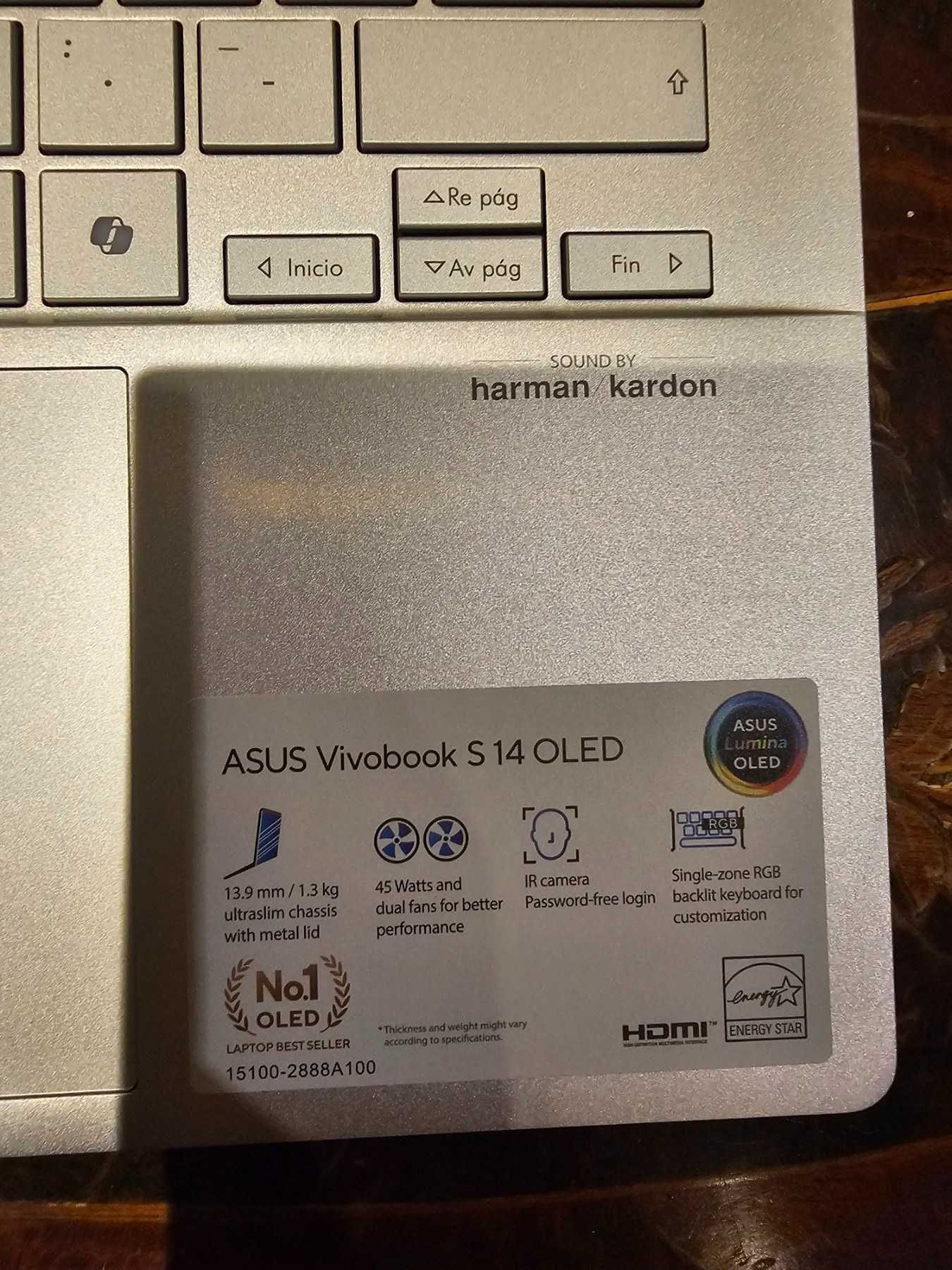 Лаптоп ASUS M5406N – 14" OLED / Ryzen 5 / 16GB RAM / 512GB SSD / Win11