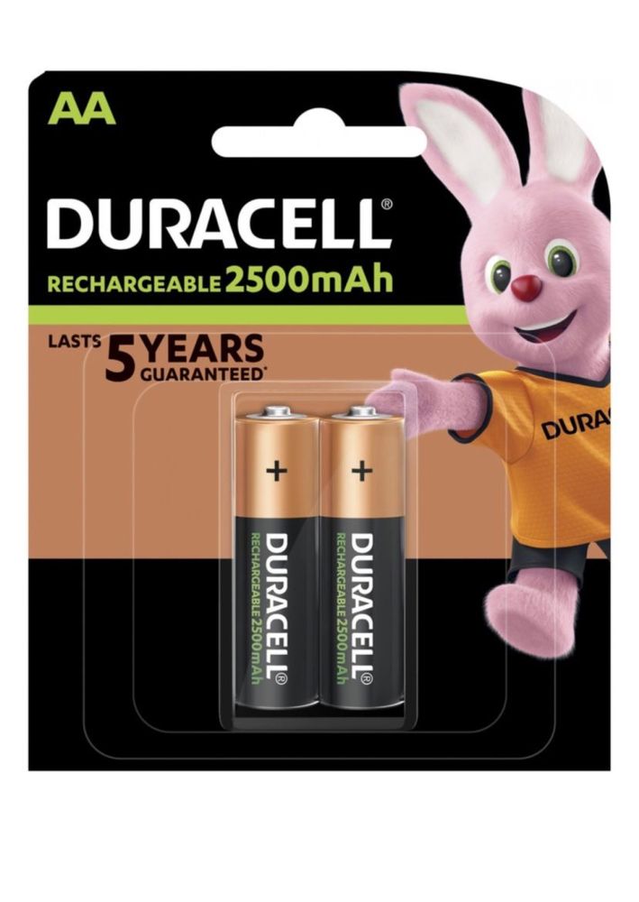 Аккумуляторные батарейки Duracell AA рабочие