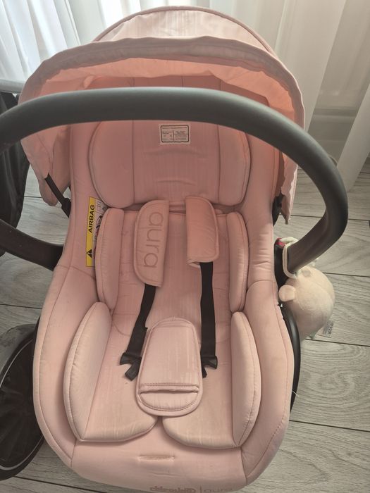 Cărut 3 în 1 transformabil și leagăn electric