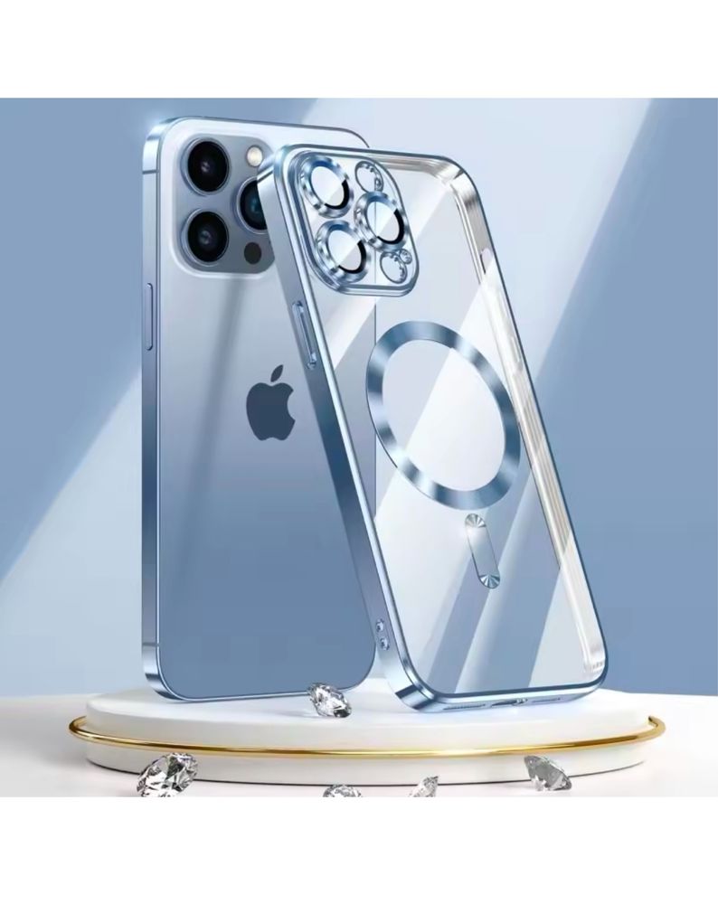 Iphone 11/12/13 PRO MAX Husa Silicon 0,3 Incarcare Magnetica Style Cas