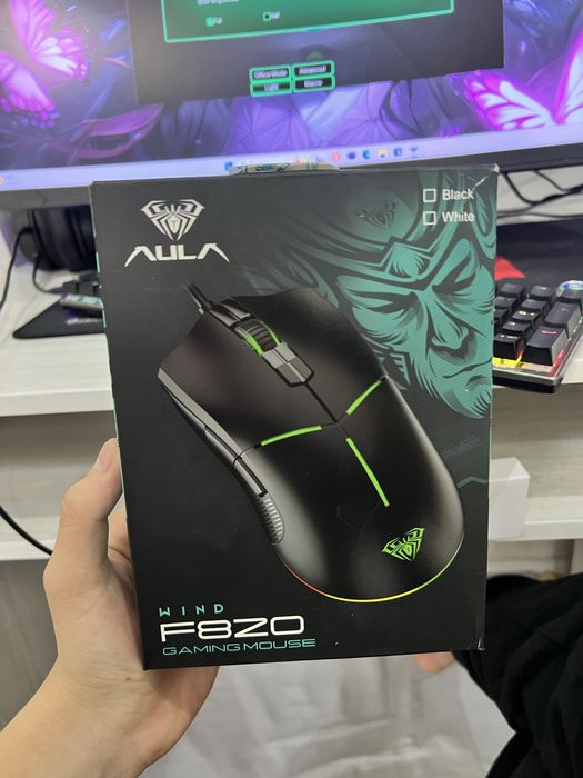 AULA WIND F820 Gaming Mouse — Yangi, RGB nurlanishli!