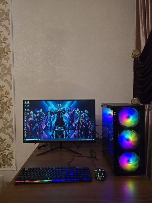 Супер мощный игровой ПК, COREI7, RTX4060TI, игровой монитор 27* 210HZ